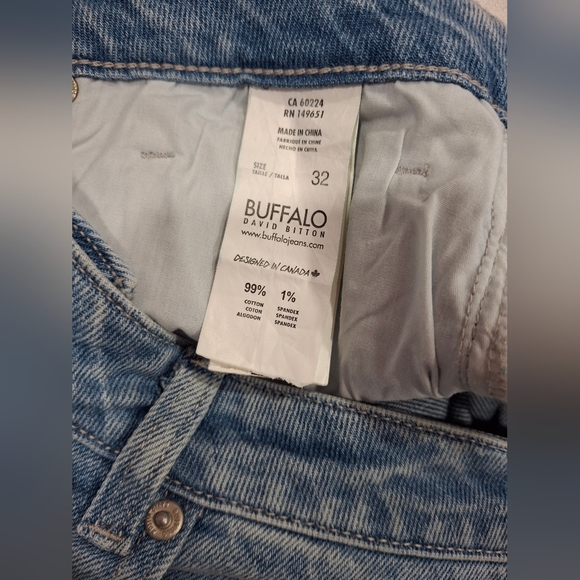 Buffalo David Bitton Women's Light Blue Straight Leg Jeans - Picture 7 of 7